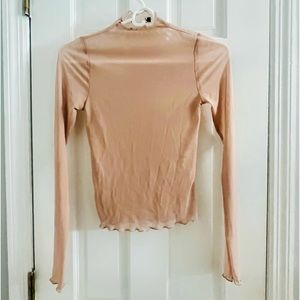 Forever 21 Pink sheer top. Size XS.